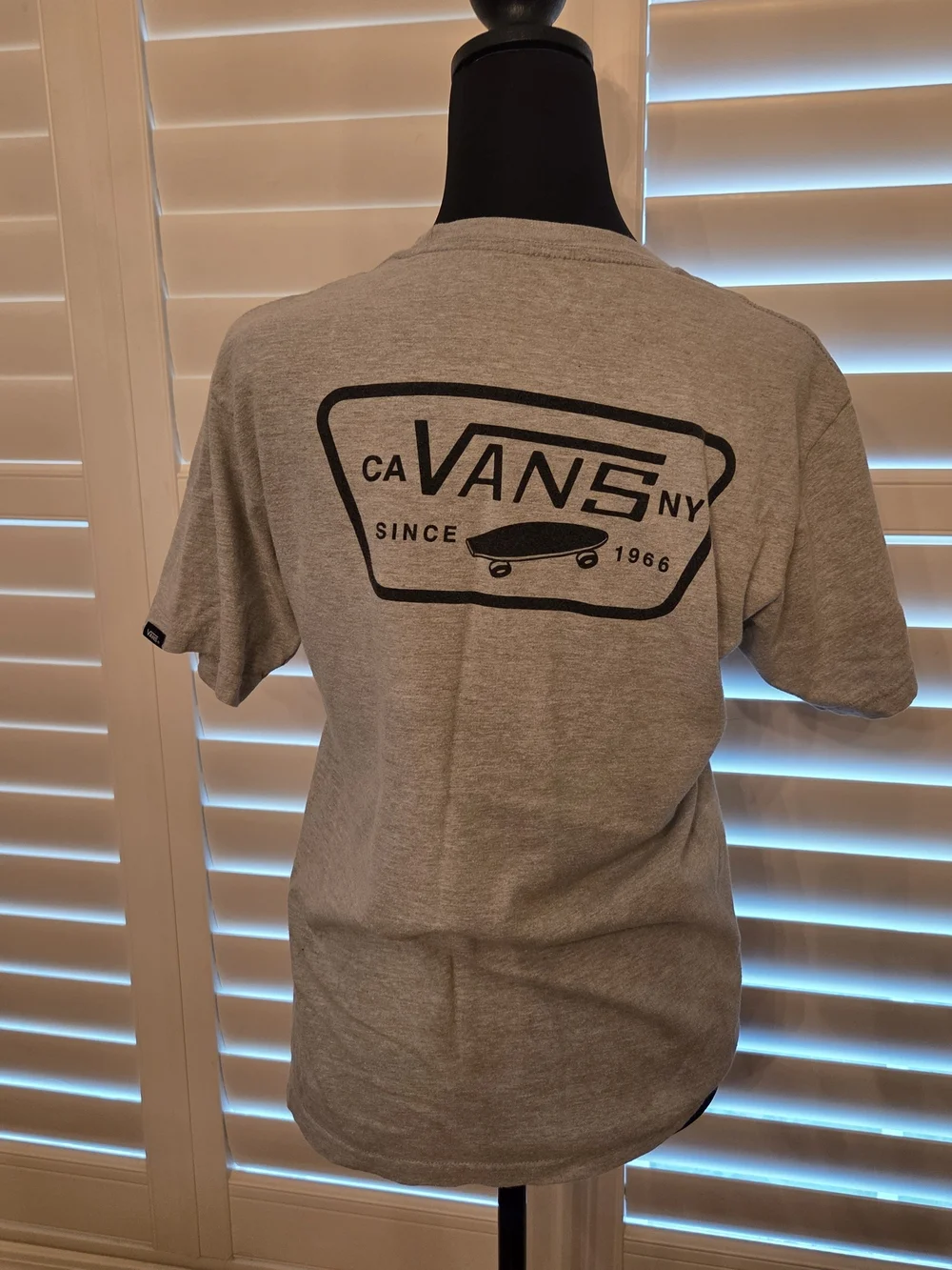 Vans Men's Gray Logo Graphic Tee